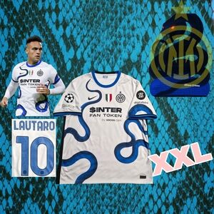 Nike Inter Milan Lautaro Martinez #10 2021/2022 Away Snake Jersey UCL Patches